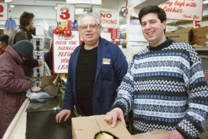 Zoli and his son Danny in 1989 or 1990