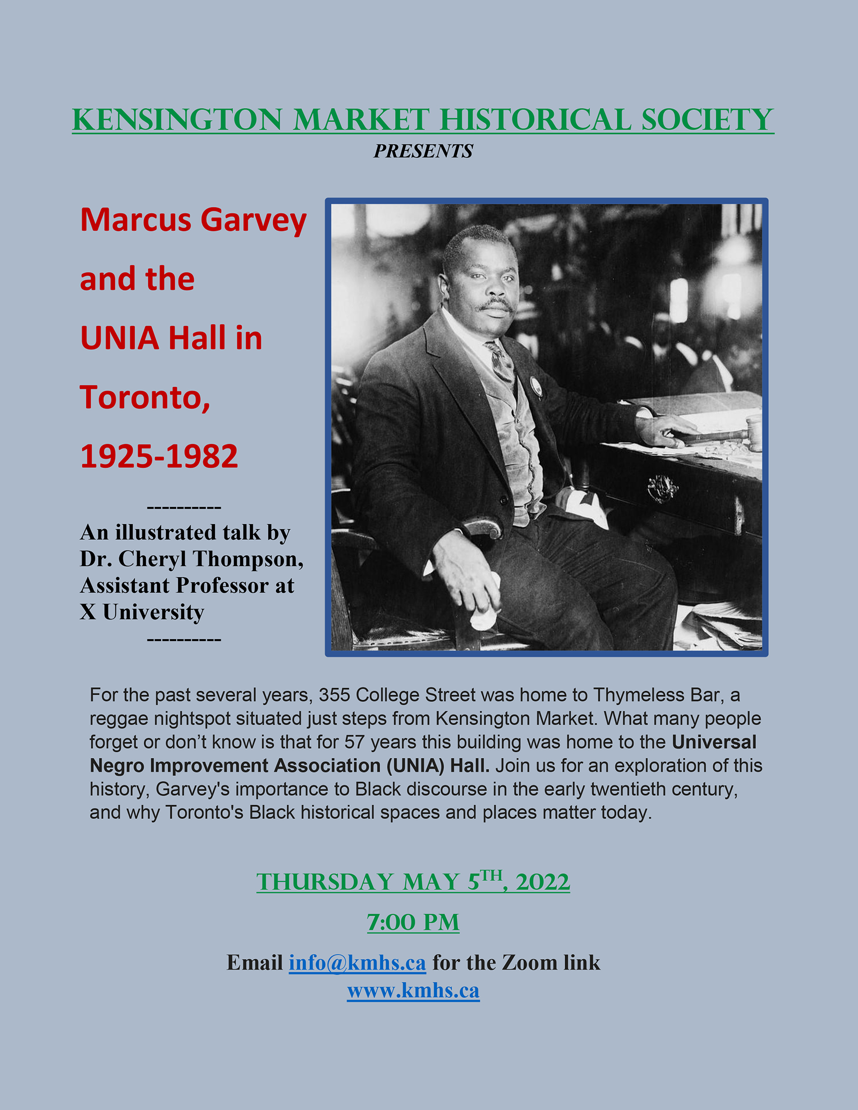 Marcus Garvey and the UNIA Hall in Toronto, 1925-1982